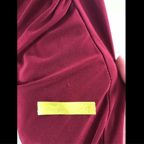 NWT Marina Embellished Drape Back‎ Jersey Cocktail Dress Red [SZ 20W ] - Picture 8 of 8